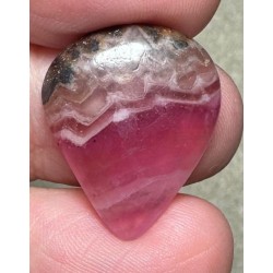 Teardrop 23x19mm Cobalt Calcite with Dolomite Cabochon 31